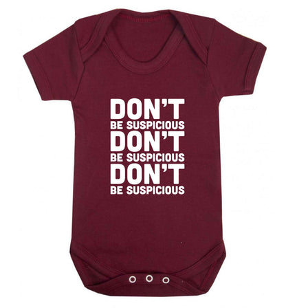 Gen Z funny viral meme  baby vest maroon 18-24 months
