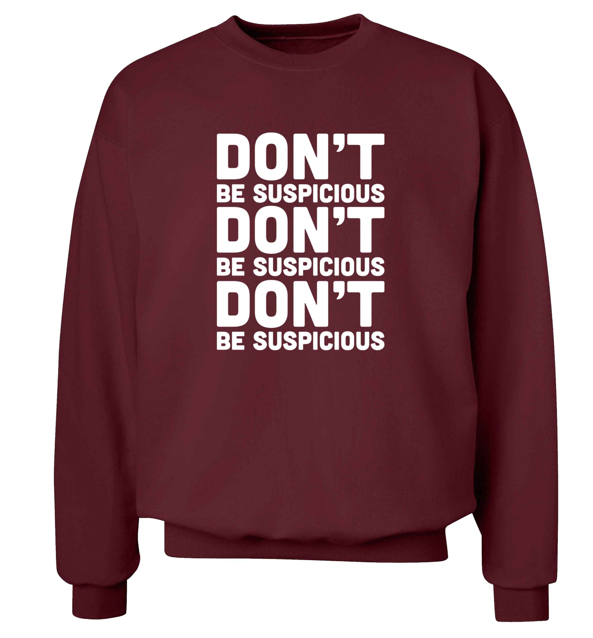 Gen Z funny viral meme  adult's unisex maroon sweater 2XL