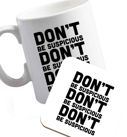 10 oz Gen Z funny viral meme    ceramic mug and coaster set right handed