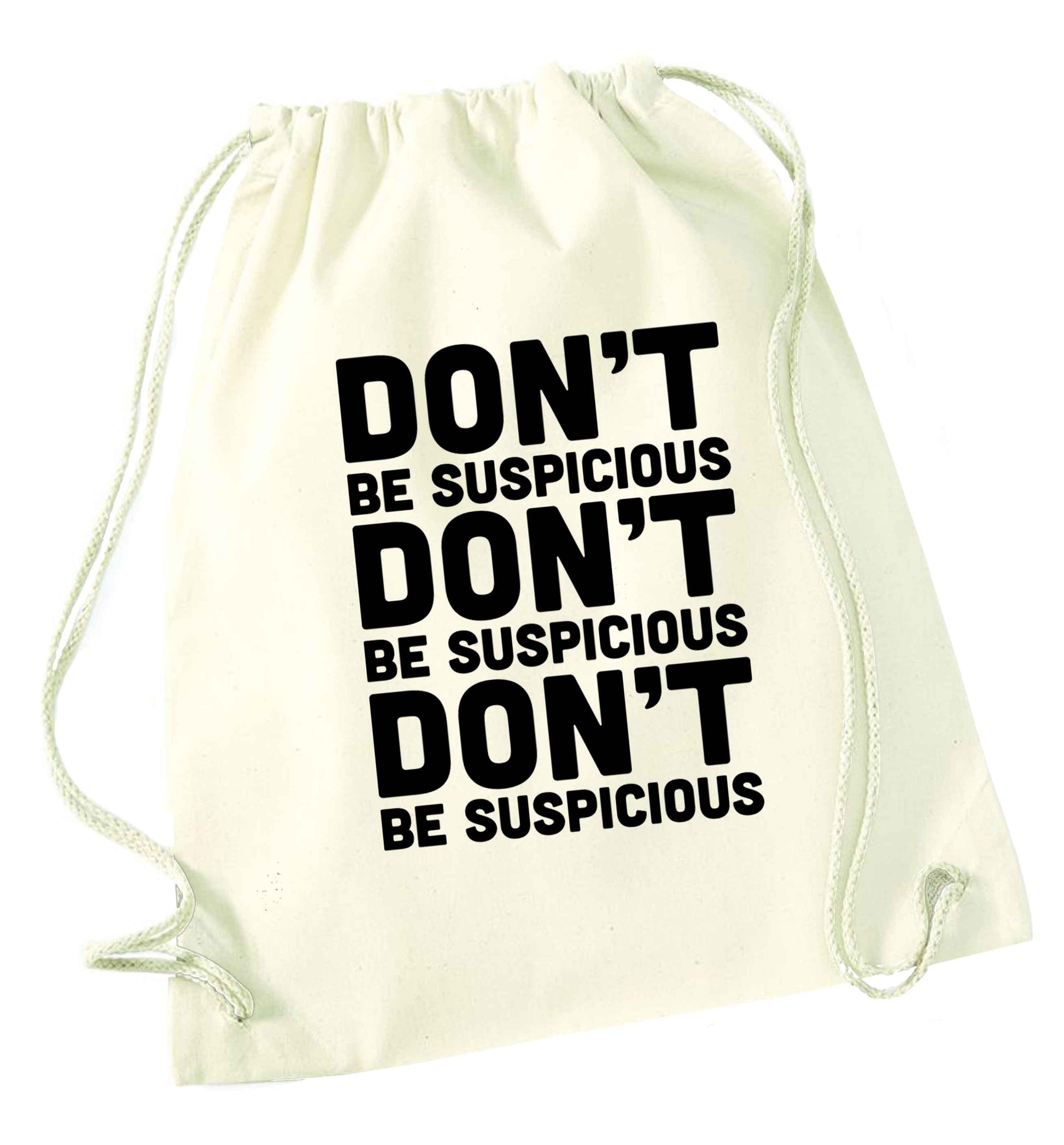 Gen Z funny viral meme  natural drawstring bag