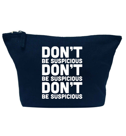 Gen Z funny viral meme  navy makeup bag