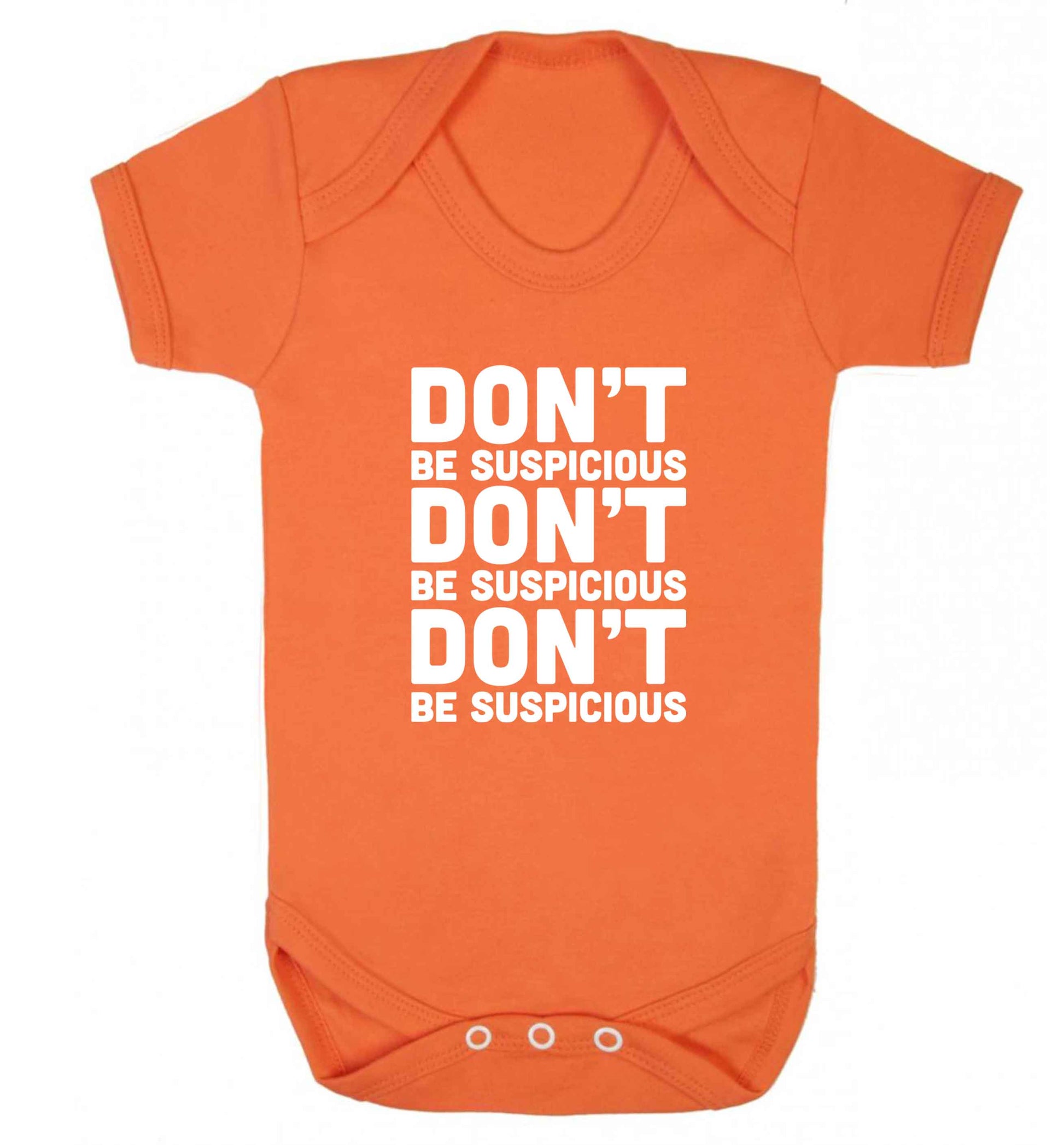 Gen Z funny viral meme  baby vest orange 18-24 months