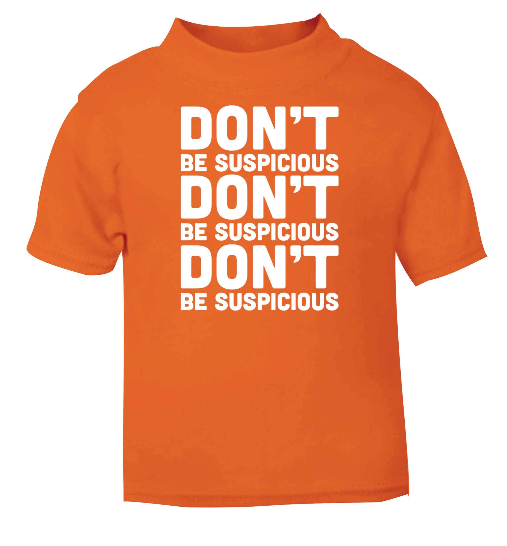 Gen Z funny viral meme  orange baby toddler Tshirt 2 Years
