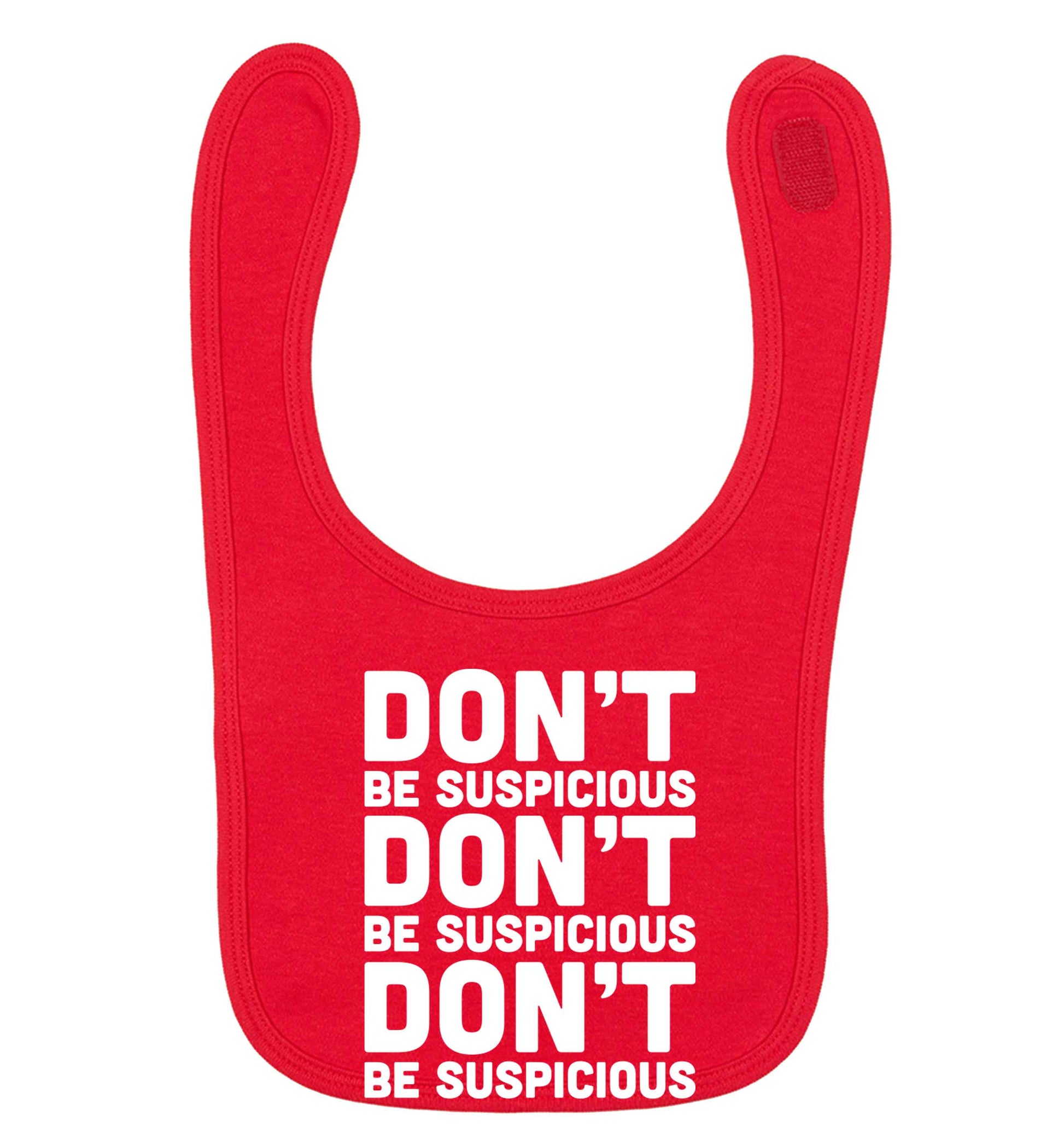 Gen Z funny viral meme  red baby bib
