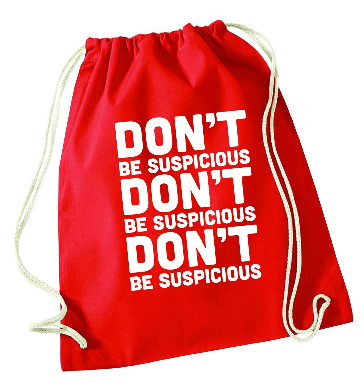 Gen Z funny viral meme  red drawstring bag 
