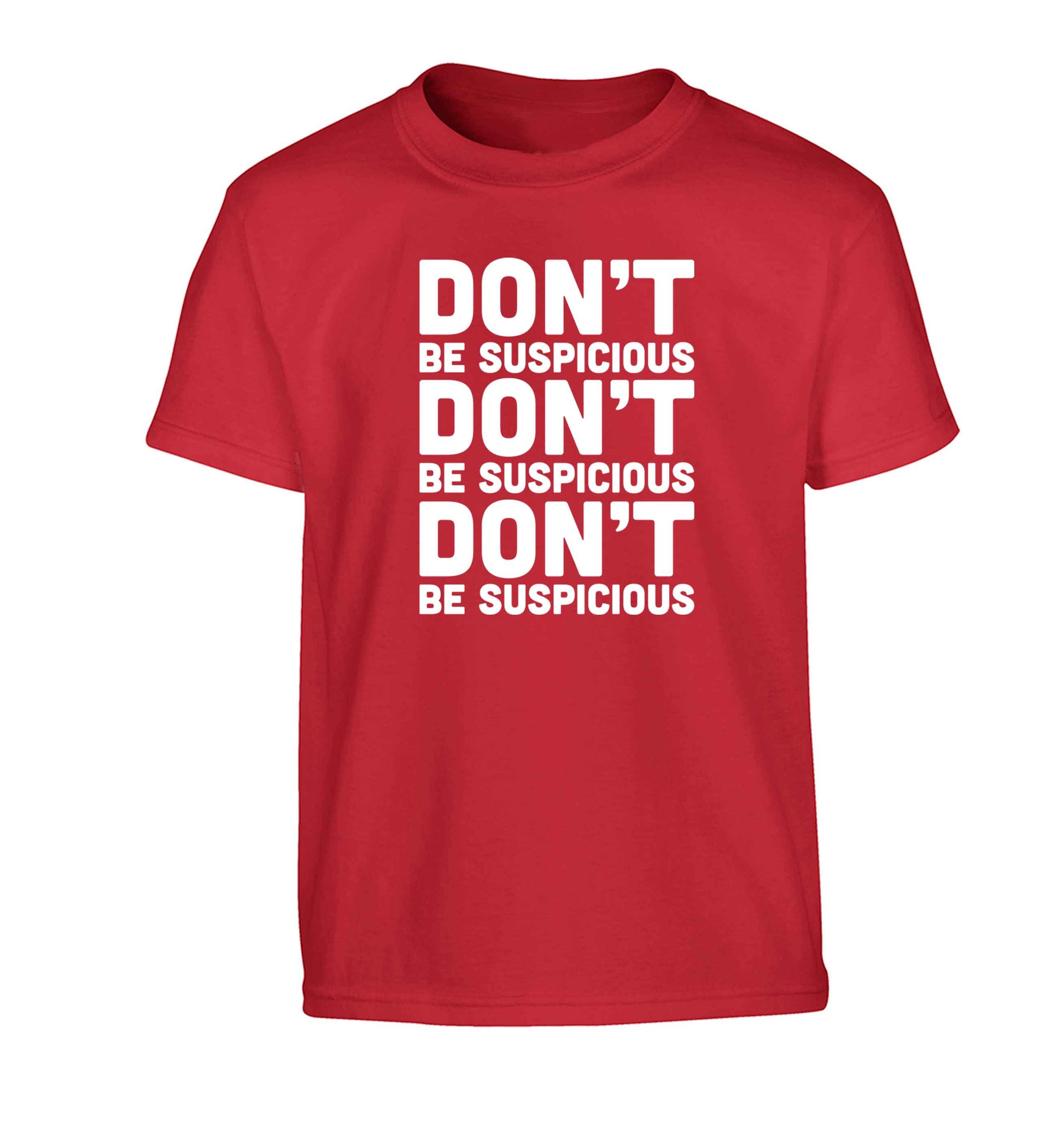 Gen Z funny viral meme  Children's red Tshirt 12-13 Years