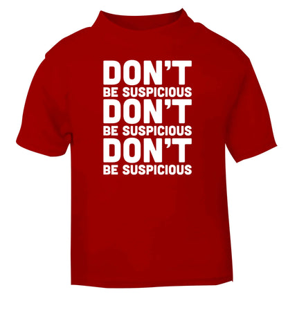 Gen Z funny viral meme  red baby toddler Tshirt 2 Years