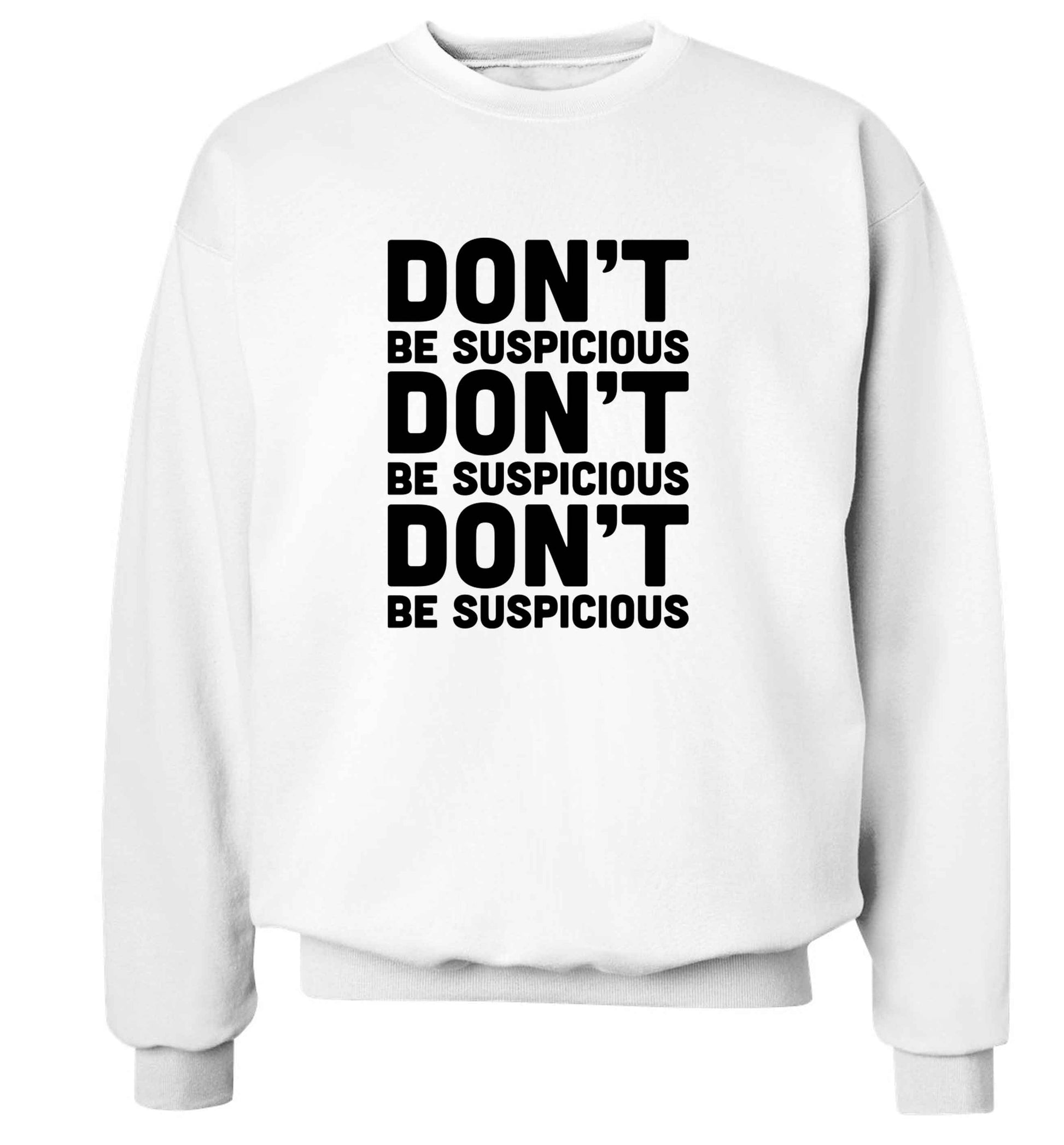 Gen Z funny viral meme  adult's unisex white sweater 2XL
