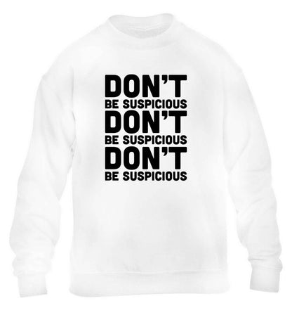 Gen Z funny viral meme  children's white sweater 12-13 Years
