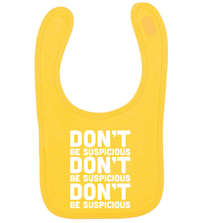 Gen Z funny viral meme  yellow baby bib
