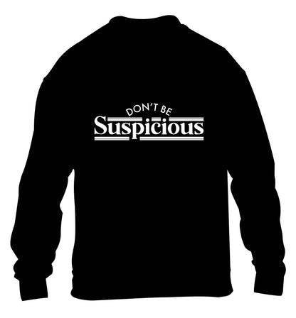 Gen Z funny viral meme  children's black sweater 12-13 Years