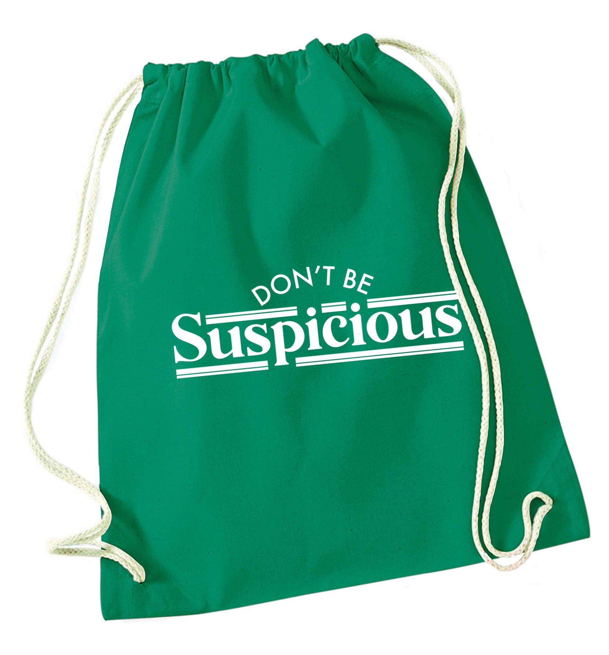 Gen Z funny viral meme  green drawstring bag