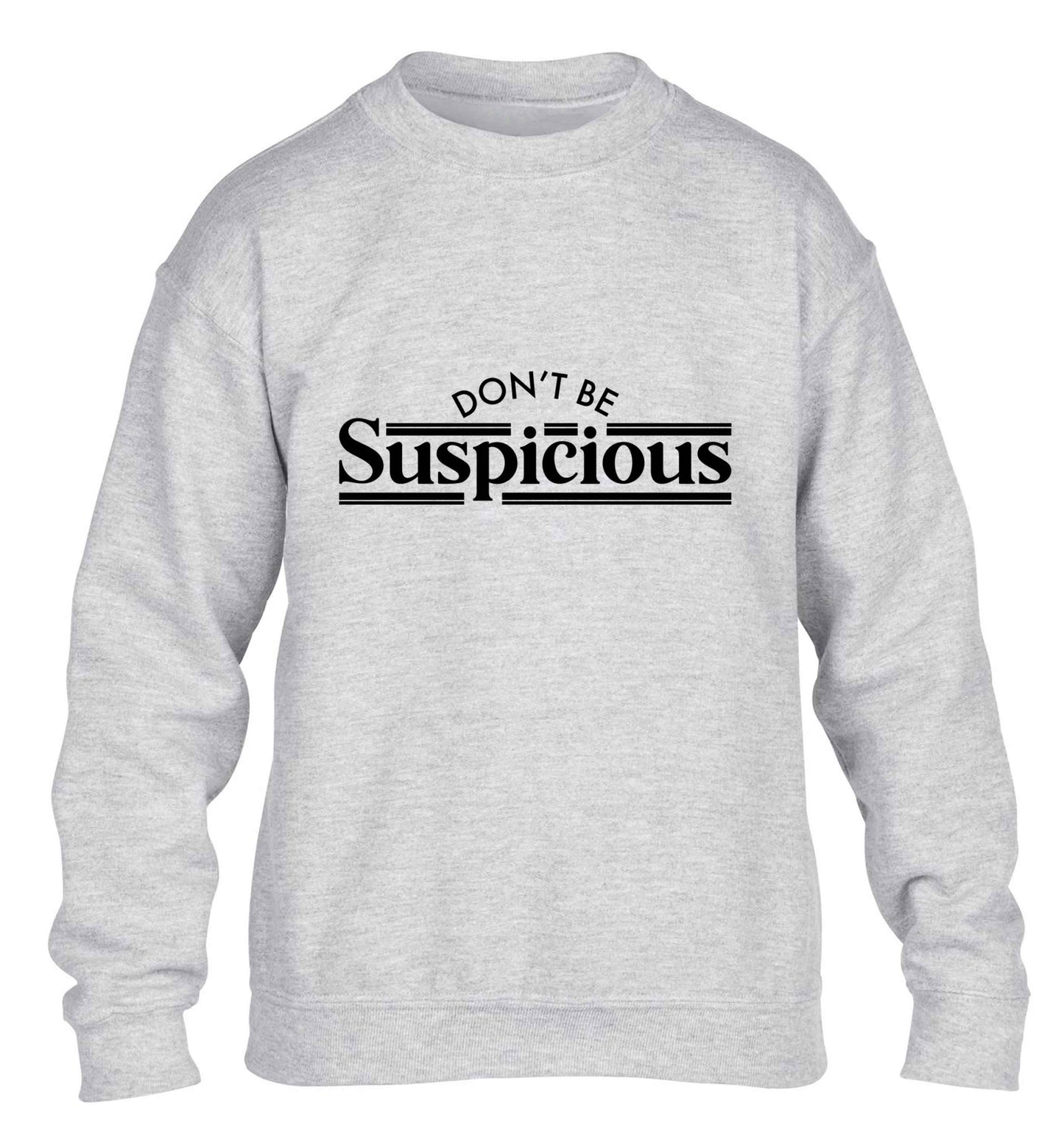Gen Z funny viral meme  children's grey sweater 12-13 Years