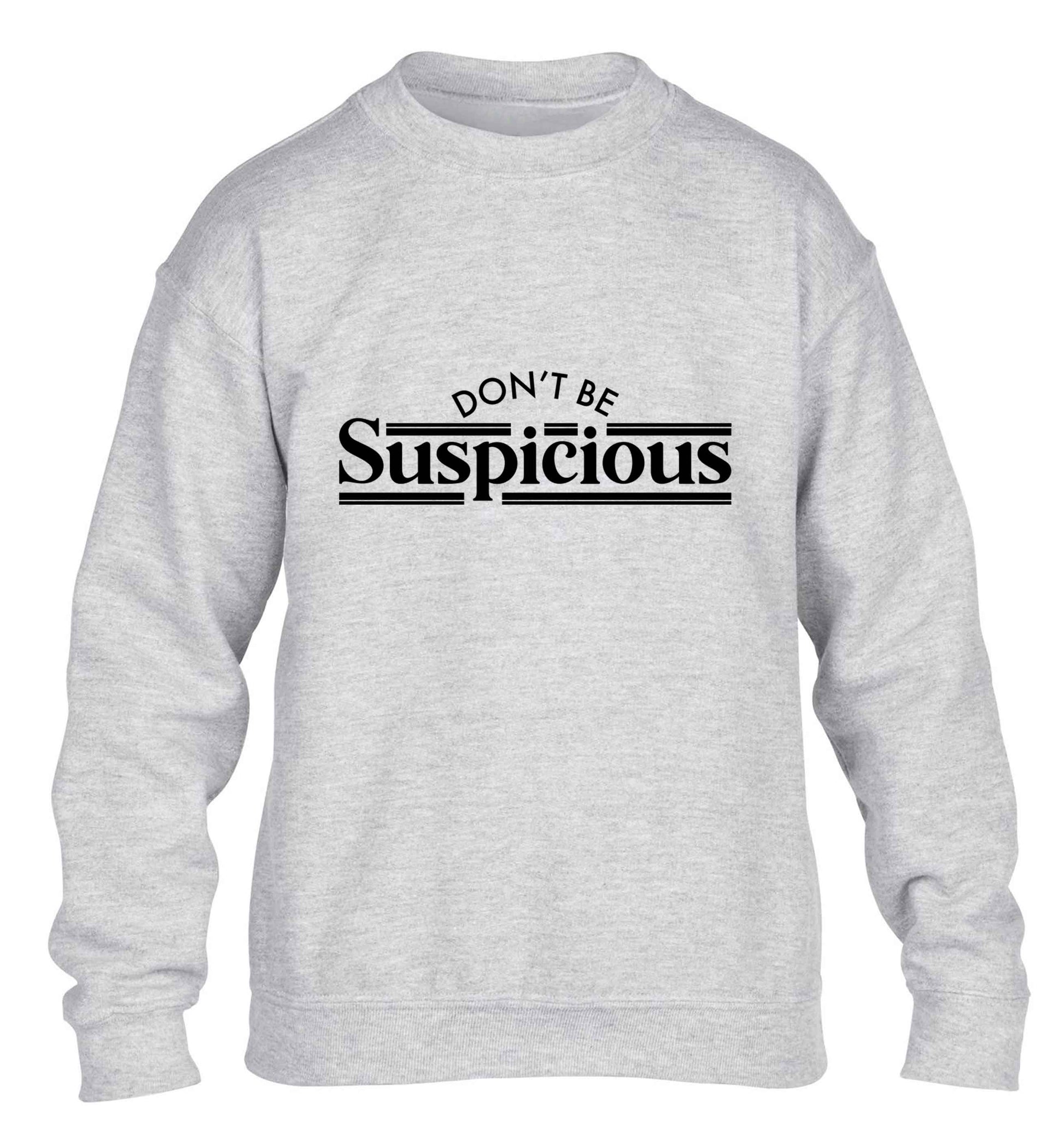 Gen Z funny viral meme  children's grey sweater 12-13 Years