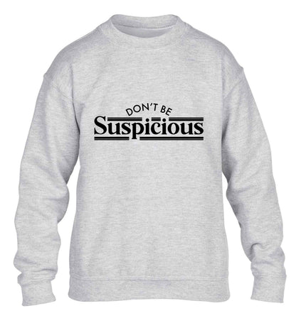 Gen Z funny viral meme  children's grey sweater 12-13 Years