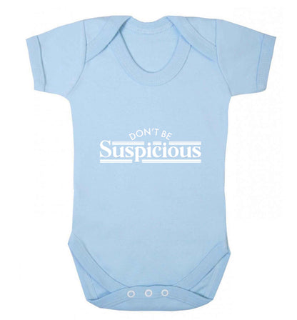 Gen Z funny viral meme  baby vest pale blue 18-24 months