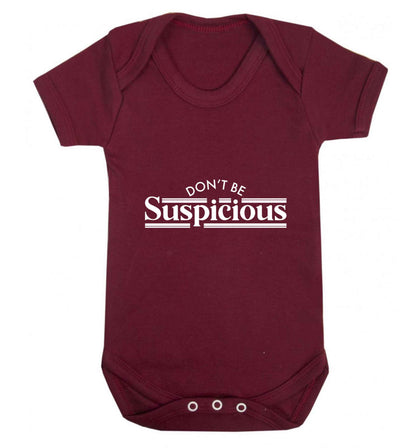 Gen Z funny viral meme  baby vest maroon 18-24 months