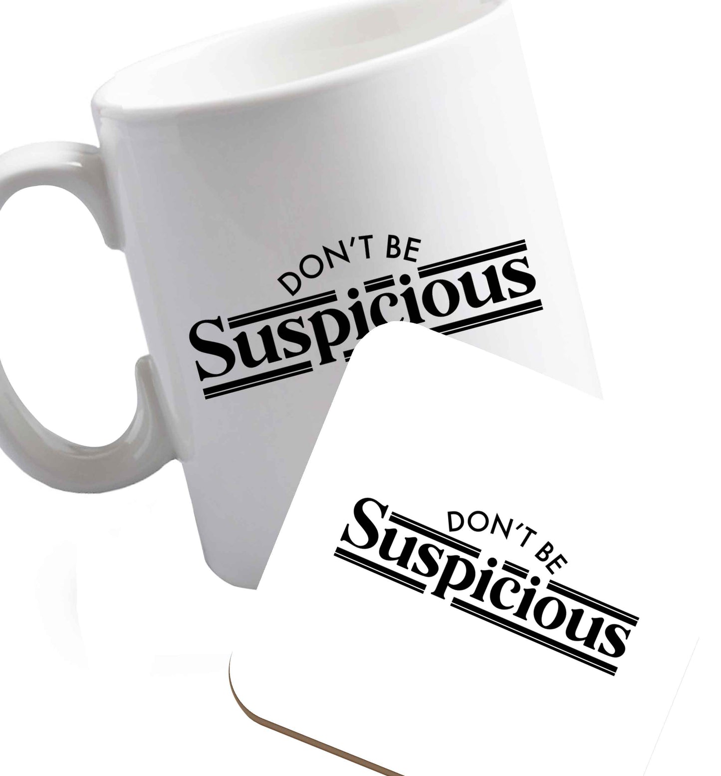 10 oz Gen Z funny viral meme    ceramic mug and coaster set right handed