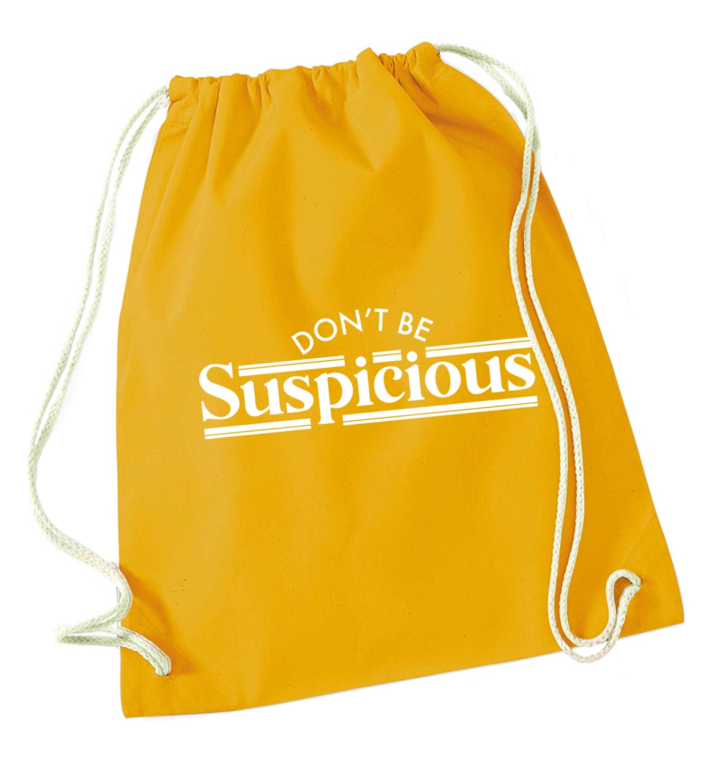 Gen Z funny viral meme  mustard drawstring bag
