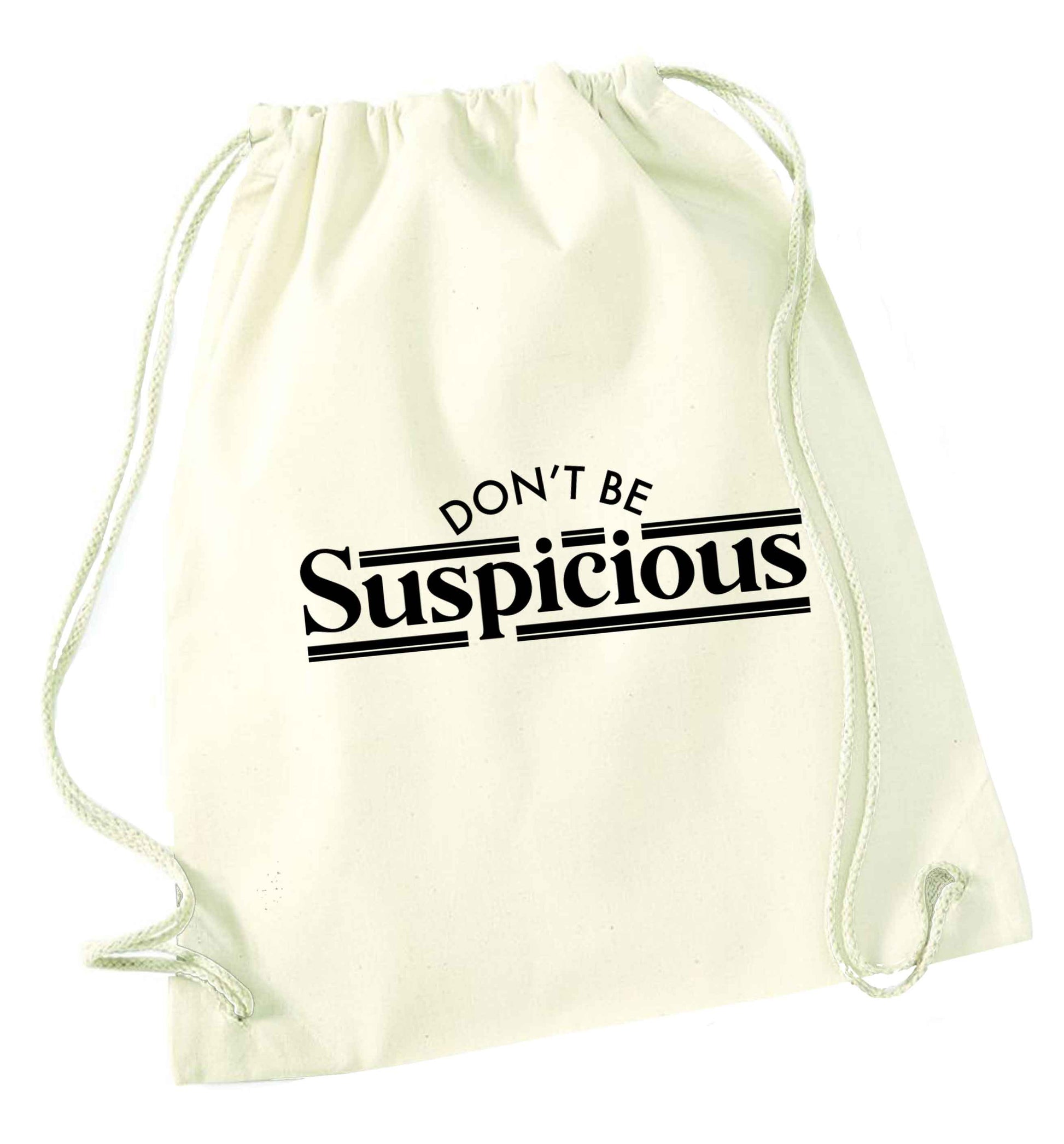 Gen Z funny viral meme  natural drawstring bag