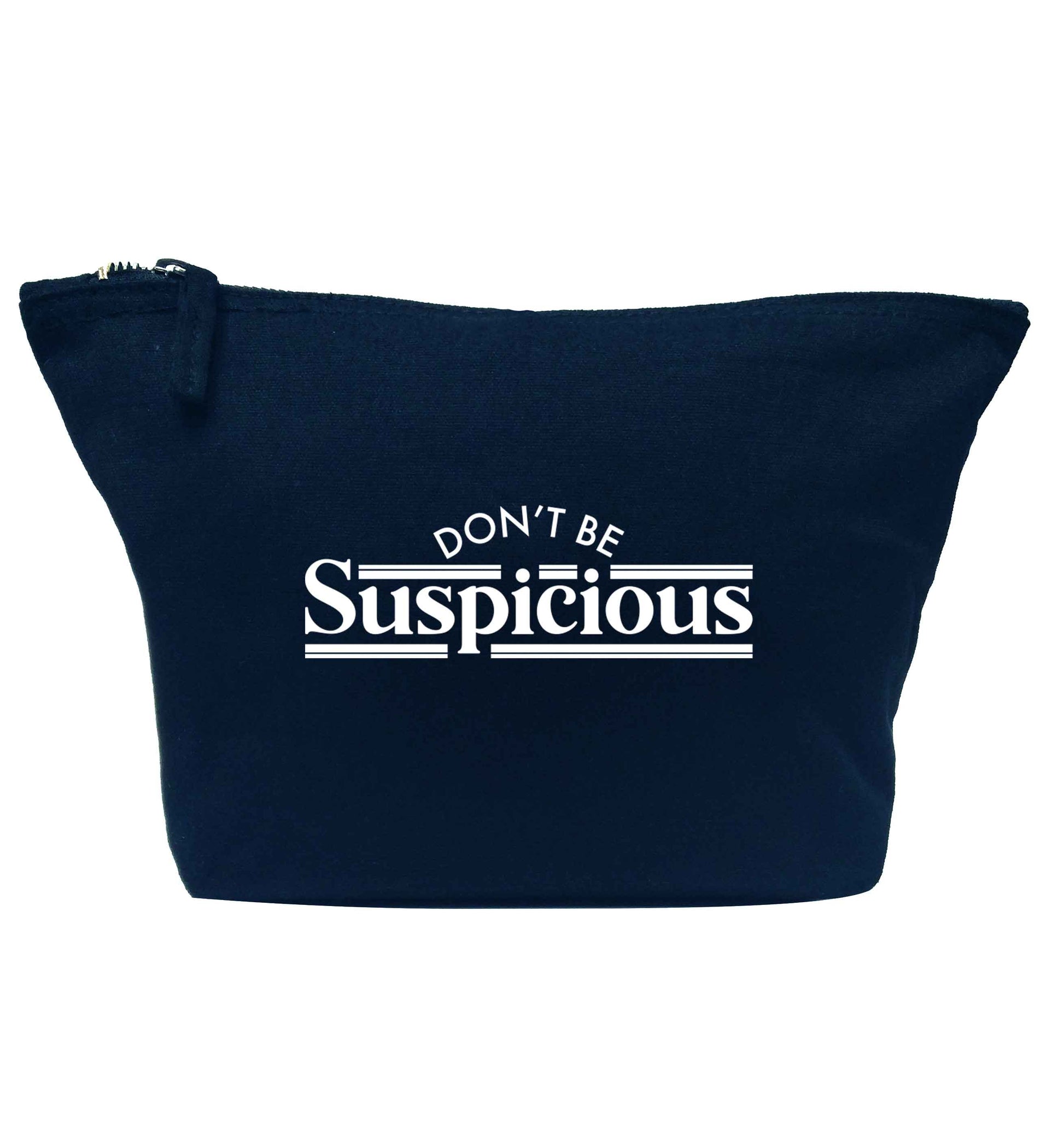 Gen Z funny viral meme  navy makeup bag