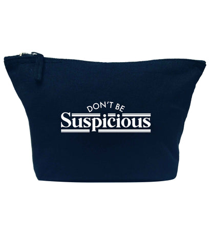 Gen Z funny viral meme  navy makeup bag