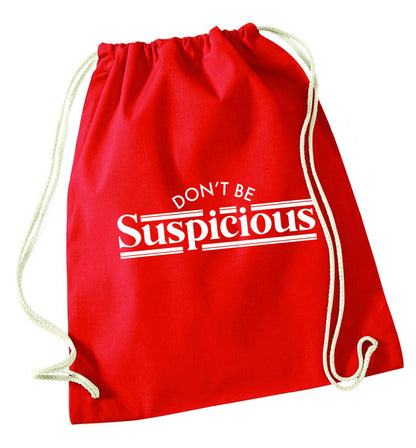 Gen Z funny viral meme  red drawstring bag 