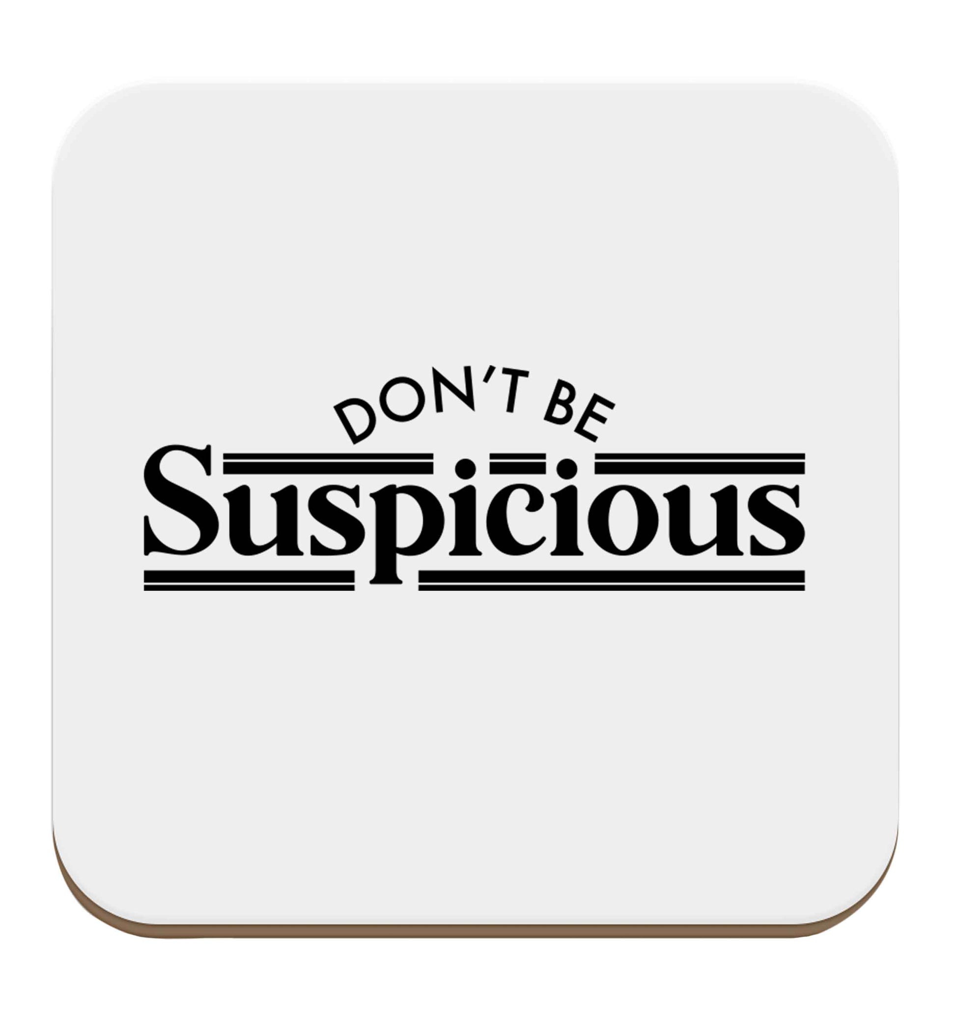 Gen Z funny viral meme  set of four coasters