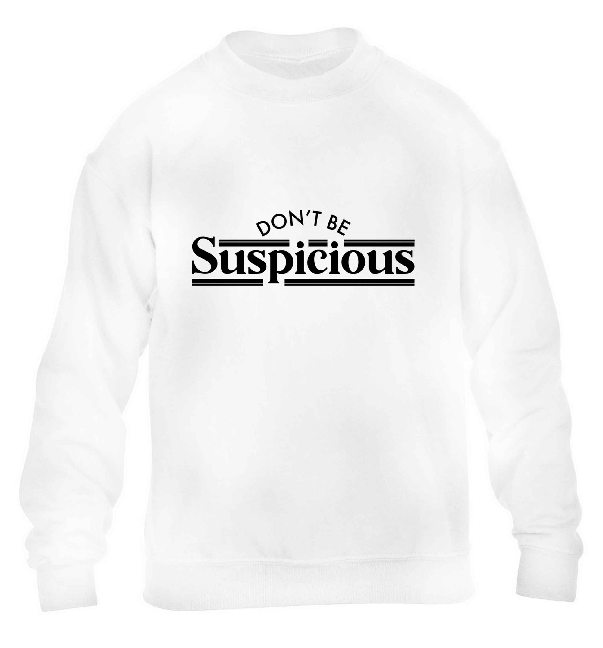 Gen Z funny viral meme  children's white sweater 12-13 Years