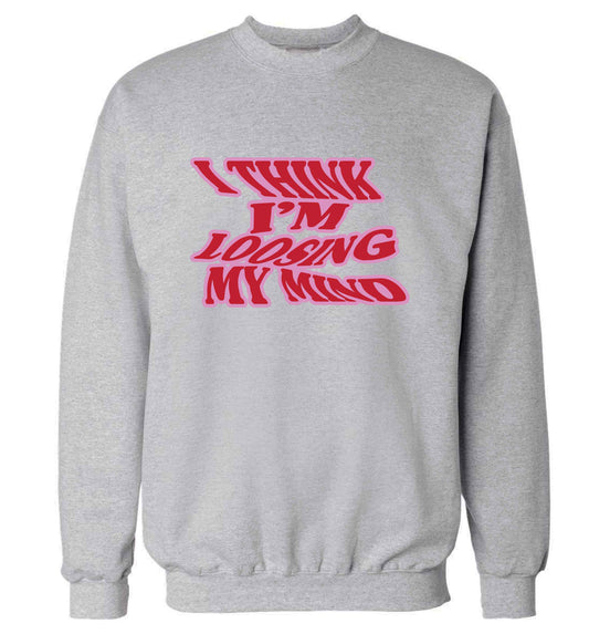 Gen Z funny viral meme  adult's unisex grey sweater 2XL