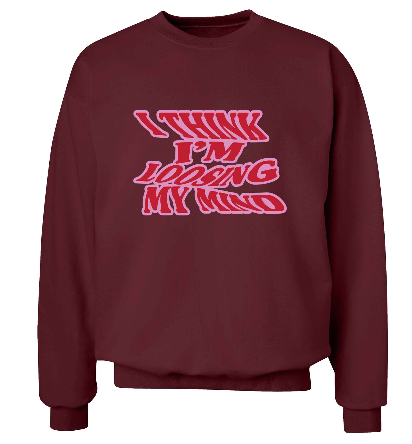 Gen Z funny viral meme  adult's unisex maroon sweater 2XL