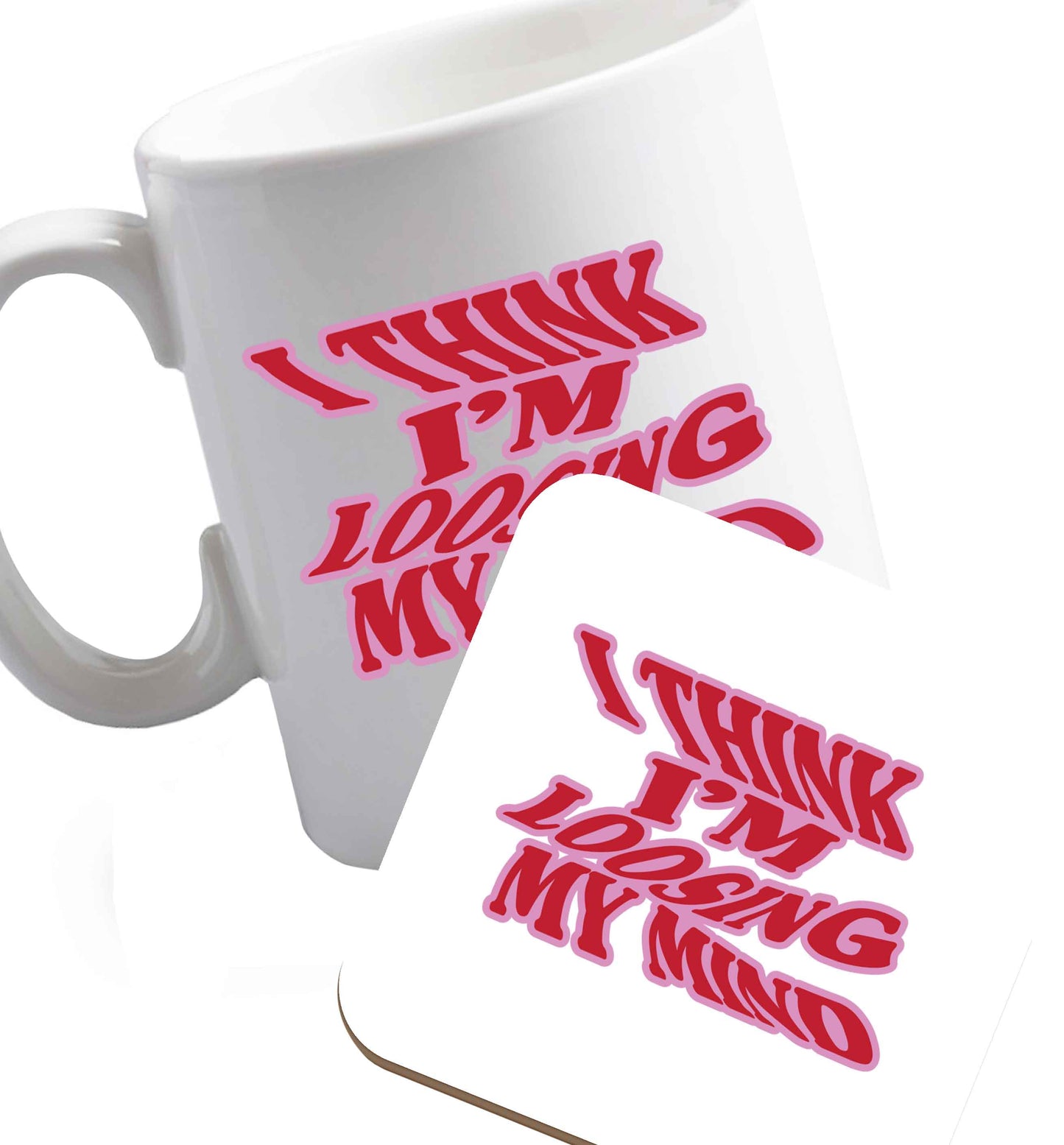 10 oz Gen Z funny viral meme    ceramic mug and coaster set right handed