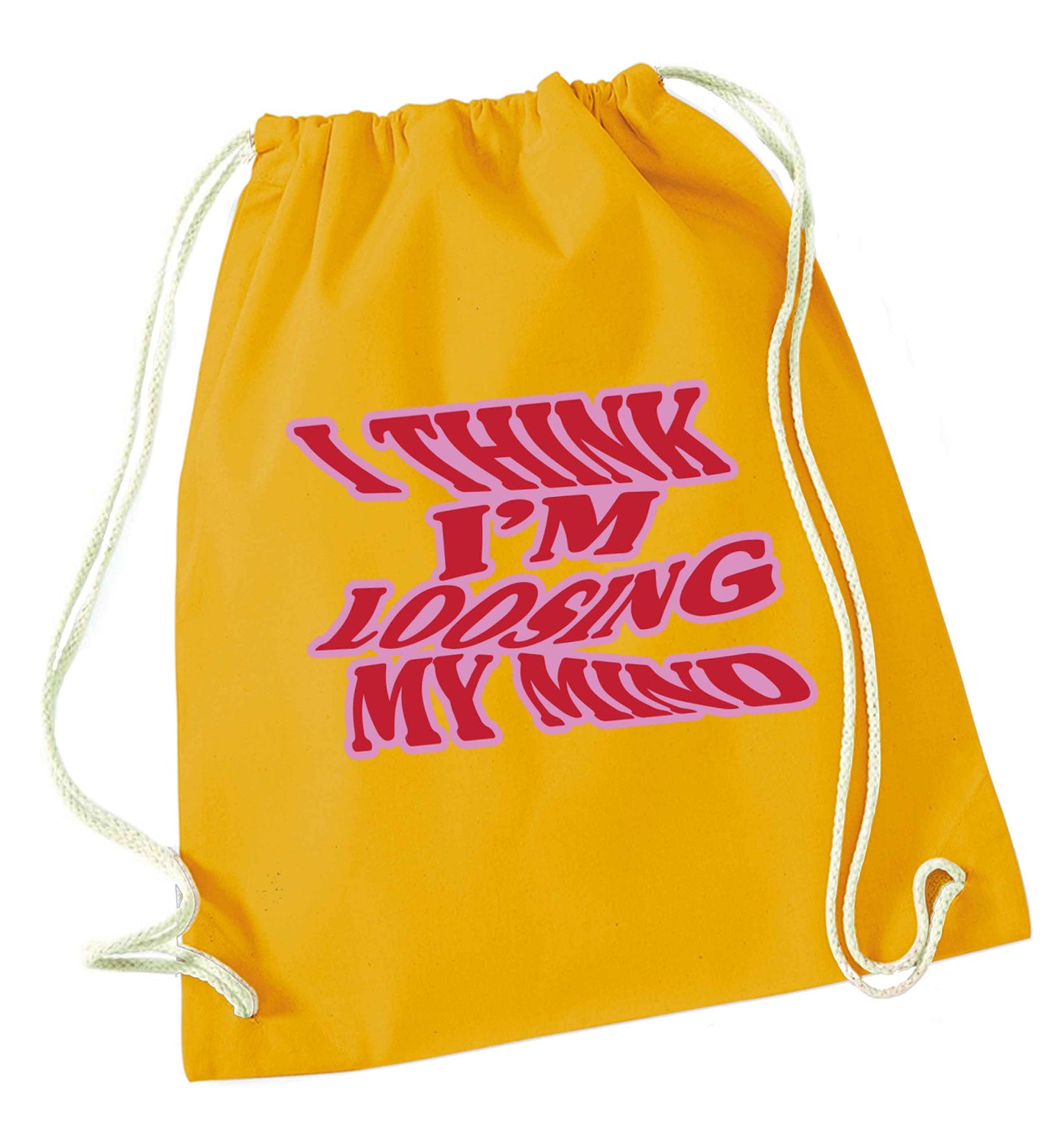 Gen Z funny viral meme  mustard drawstring bag