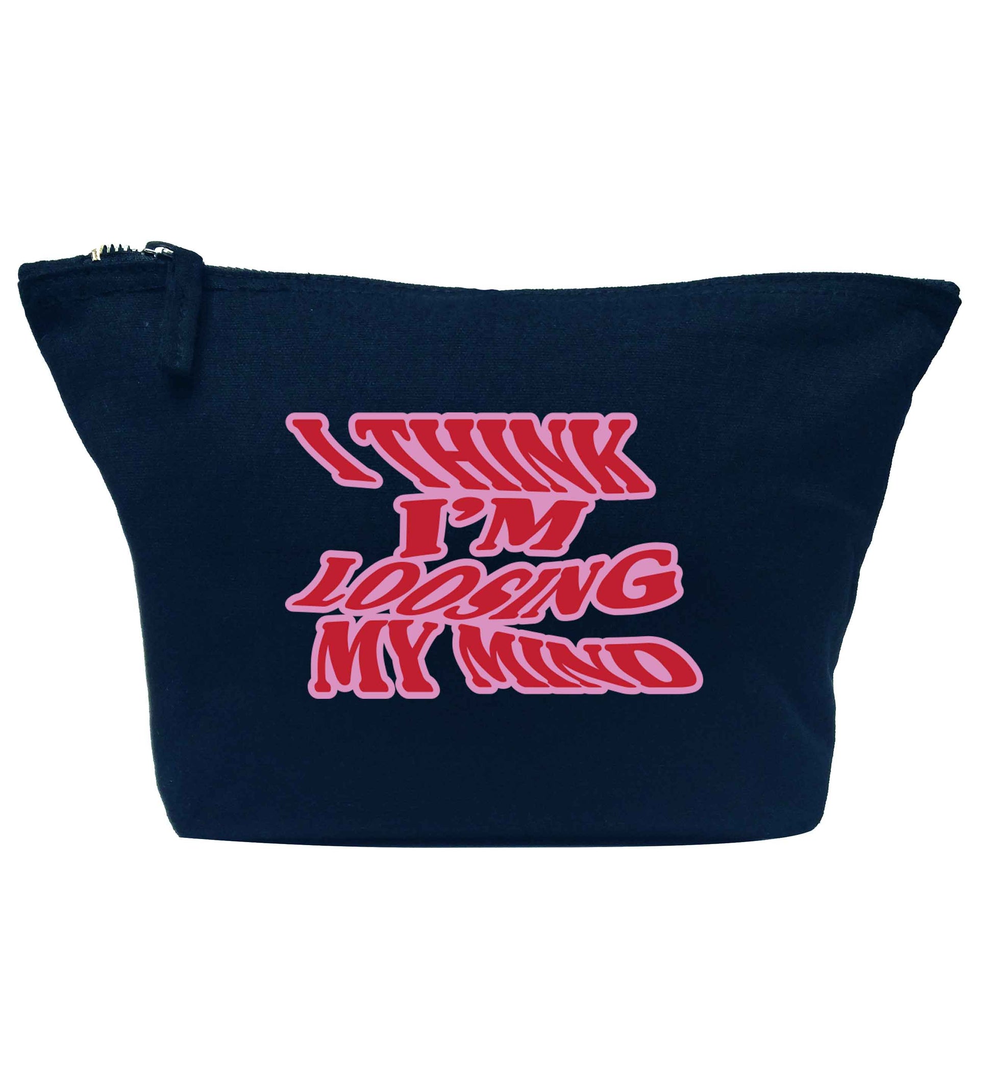 Gen Z funny viral meme  navy makeup bag