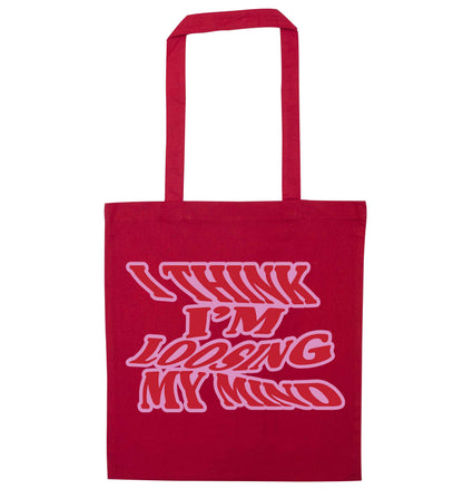 Gen Z funny viral meme  red tote bag