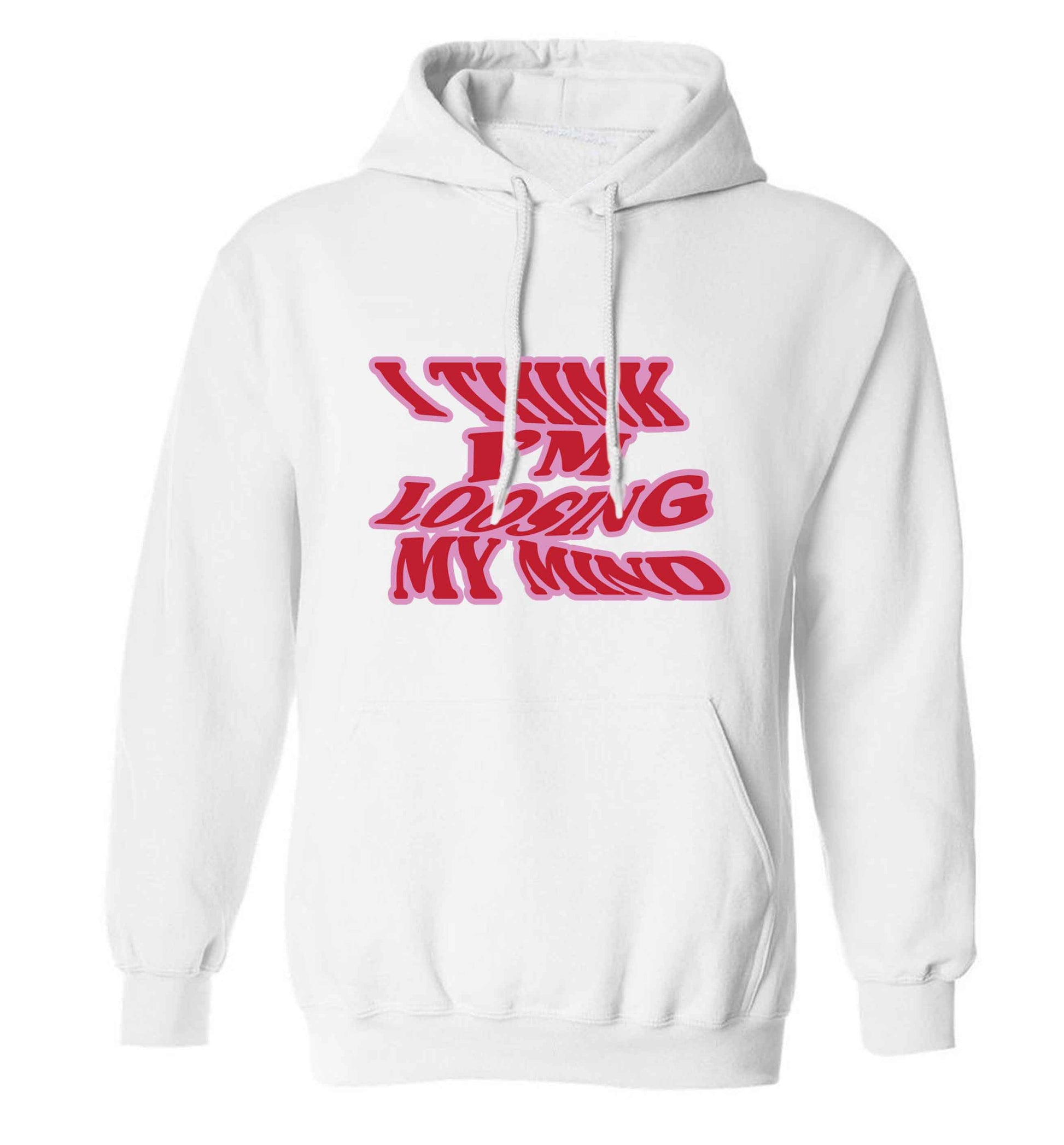 Gen Z funny viral meme  adults unisex white hoodie 2XL