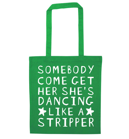 Gen Z funny viral meme  green tote bag