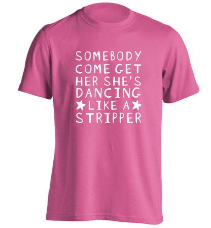 Gen Z funny viral meme  adults unisex pink Tshirt 2XL