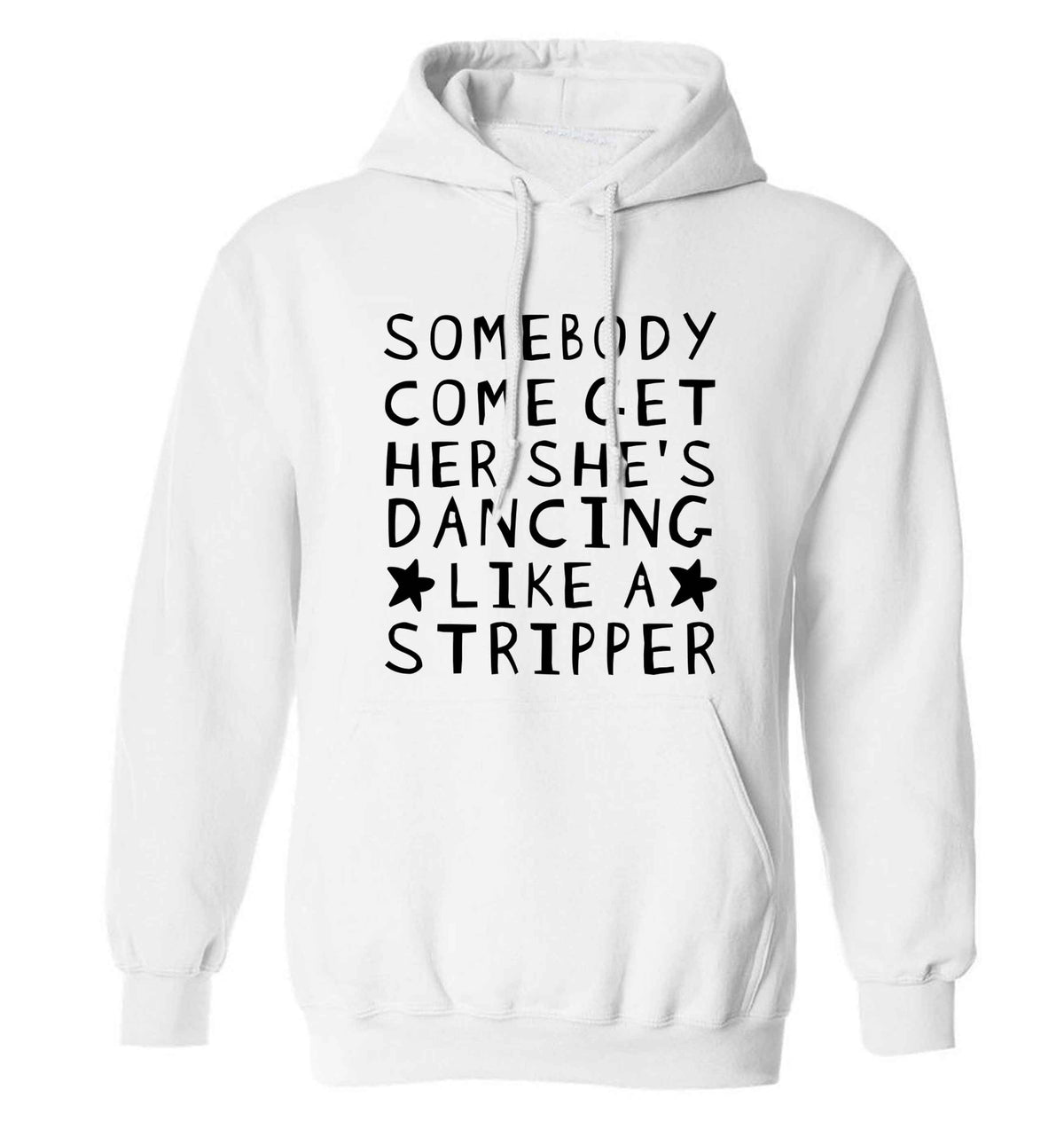 Gen Z funny viral meme  adults unisex white hoodie 2XL