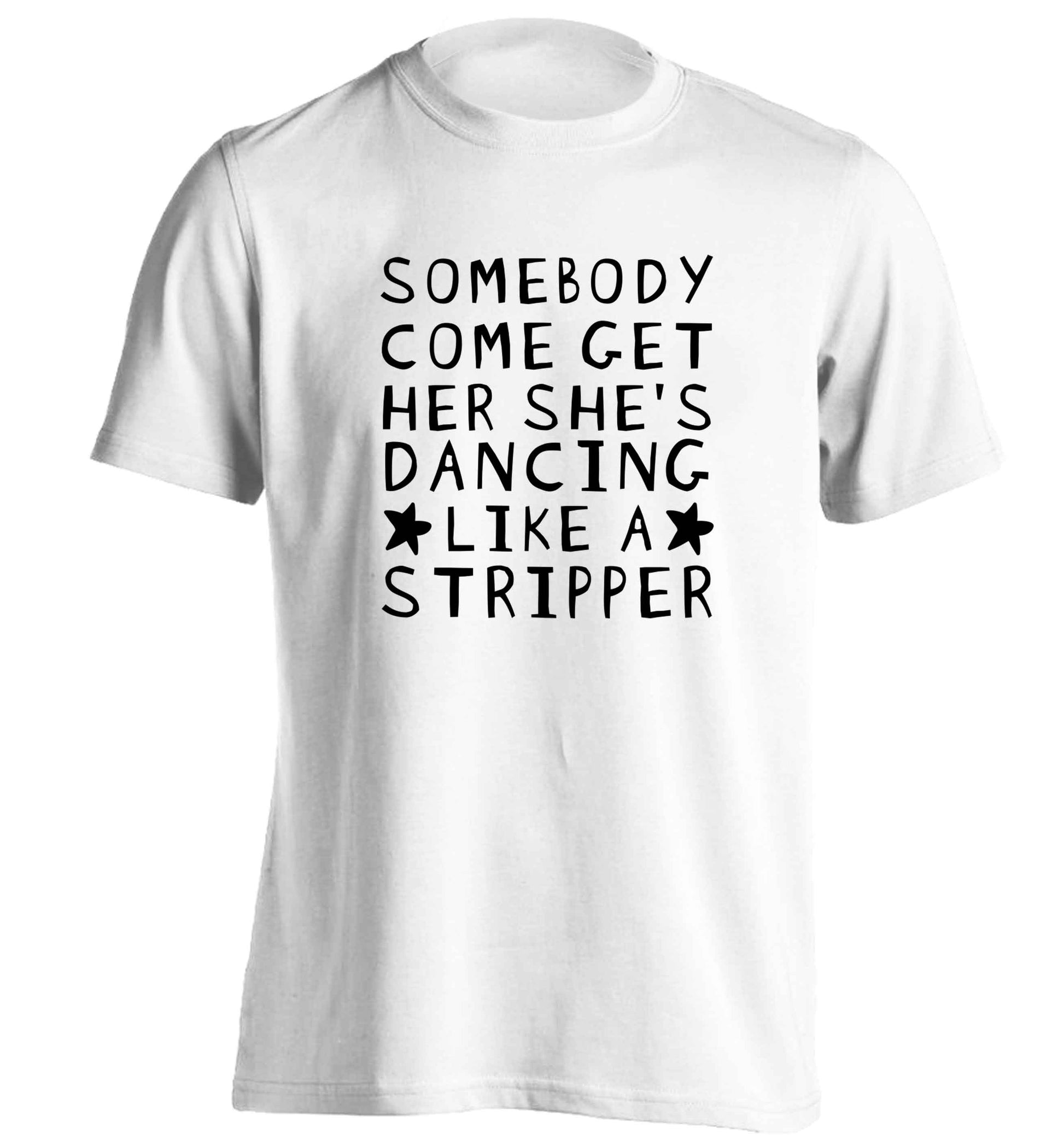 Gen Z funny viral meme  adults unisex white Tshirt 2XL