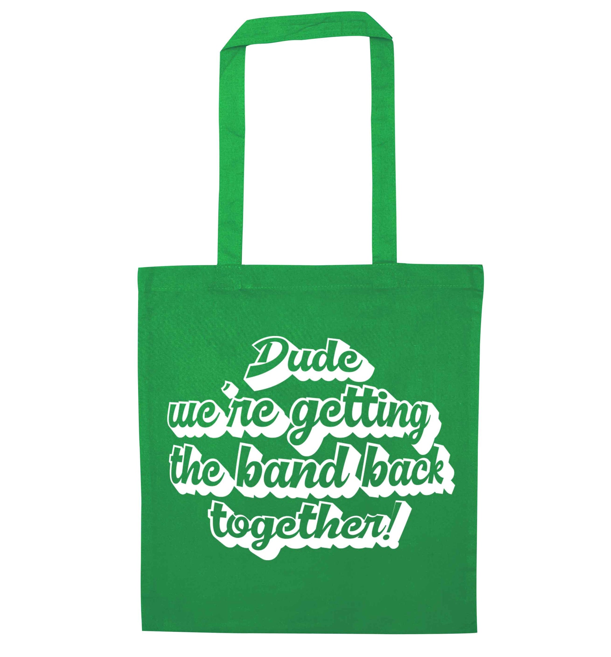 Gen Z funny viral meme  green tote bag