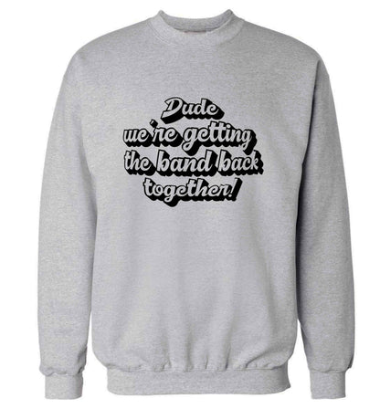 Gen Z funny viral meme  adult's unisex grey sweater 2XL