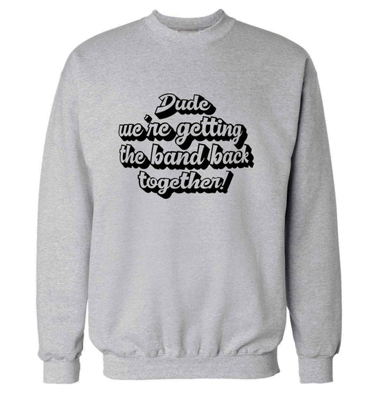 Gen Z funny viral meme  adult's unisex grey sweater 2XL