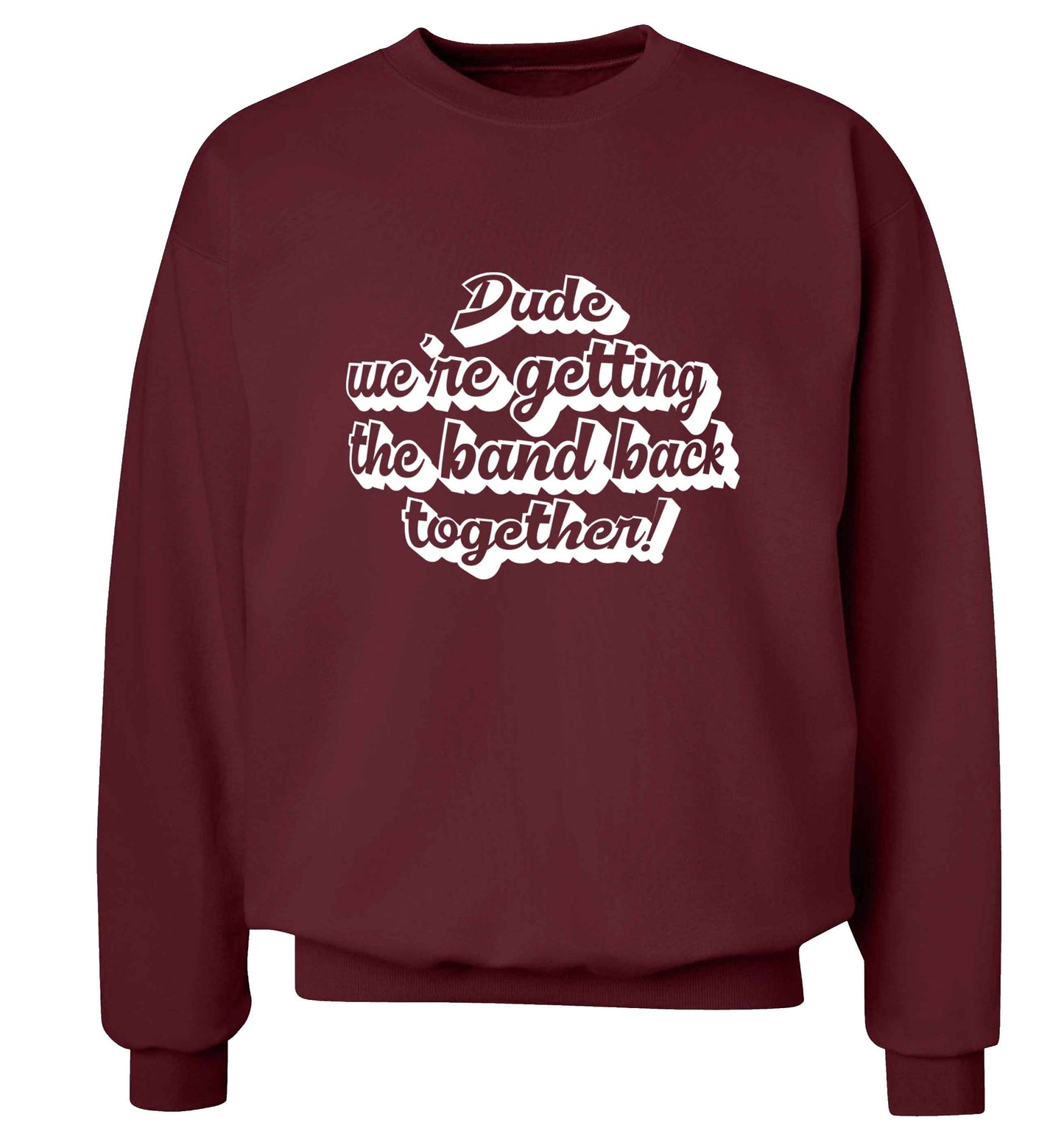 Gen Z funny viral meme  adult's unisex maroon sweater 2XL