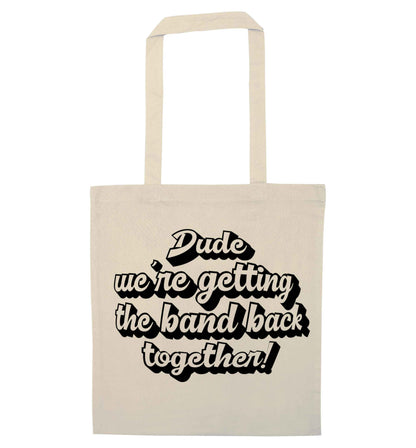 Gen Z funny viral meme  natural tote bag