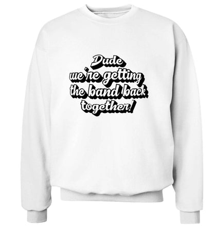 Gen Z funny viral meme  adult's unisex white sweater 2XL