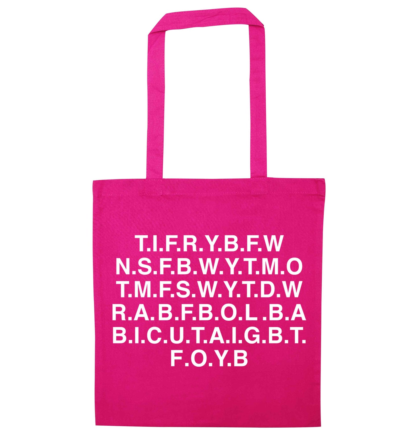 Gen Z funny viral meme  pink tote bag