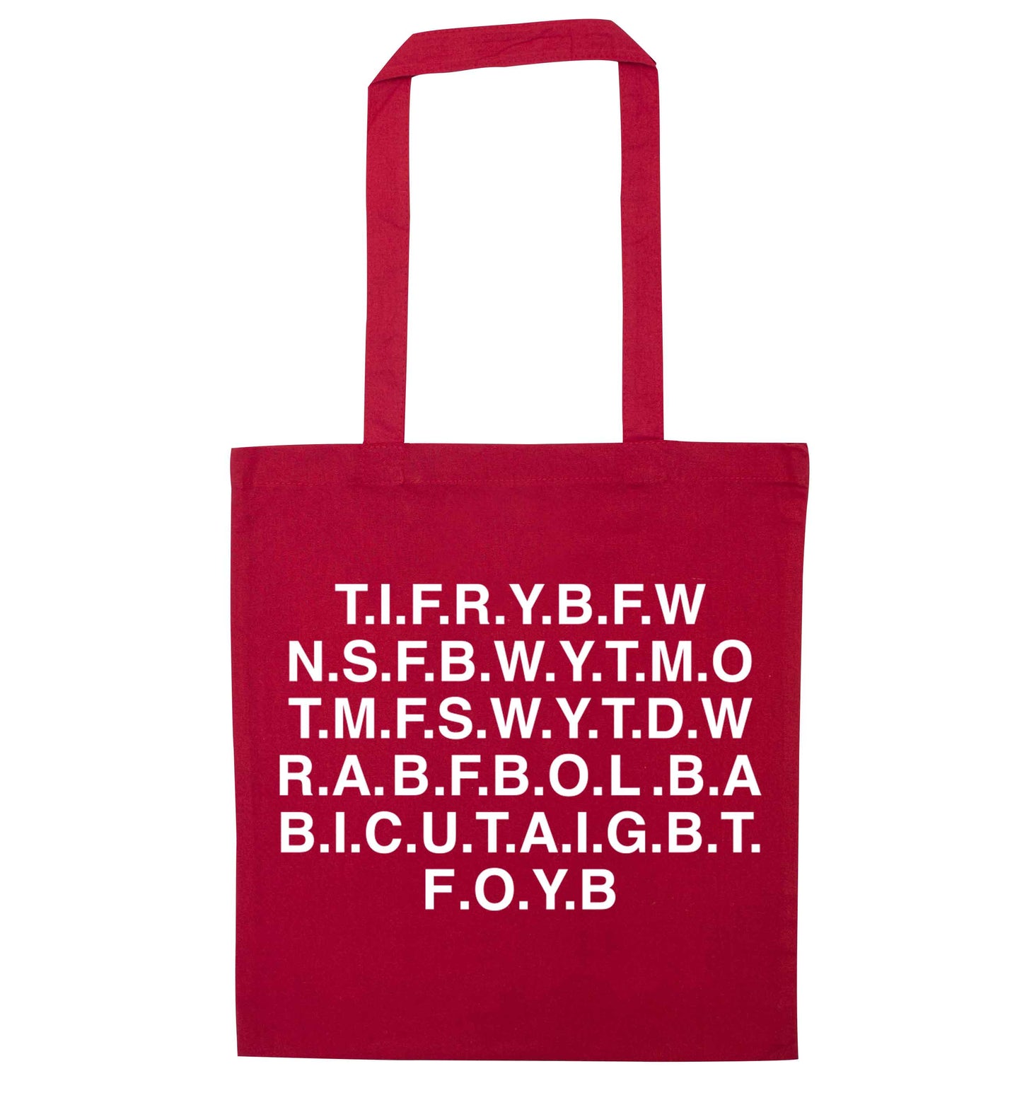 Gen Z funny viral meme  red tote bag