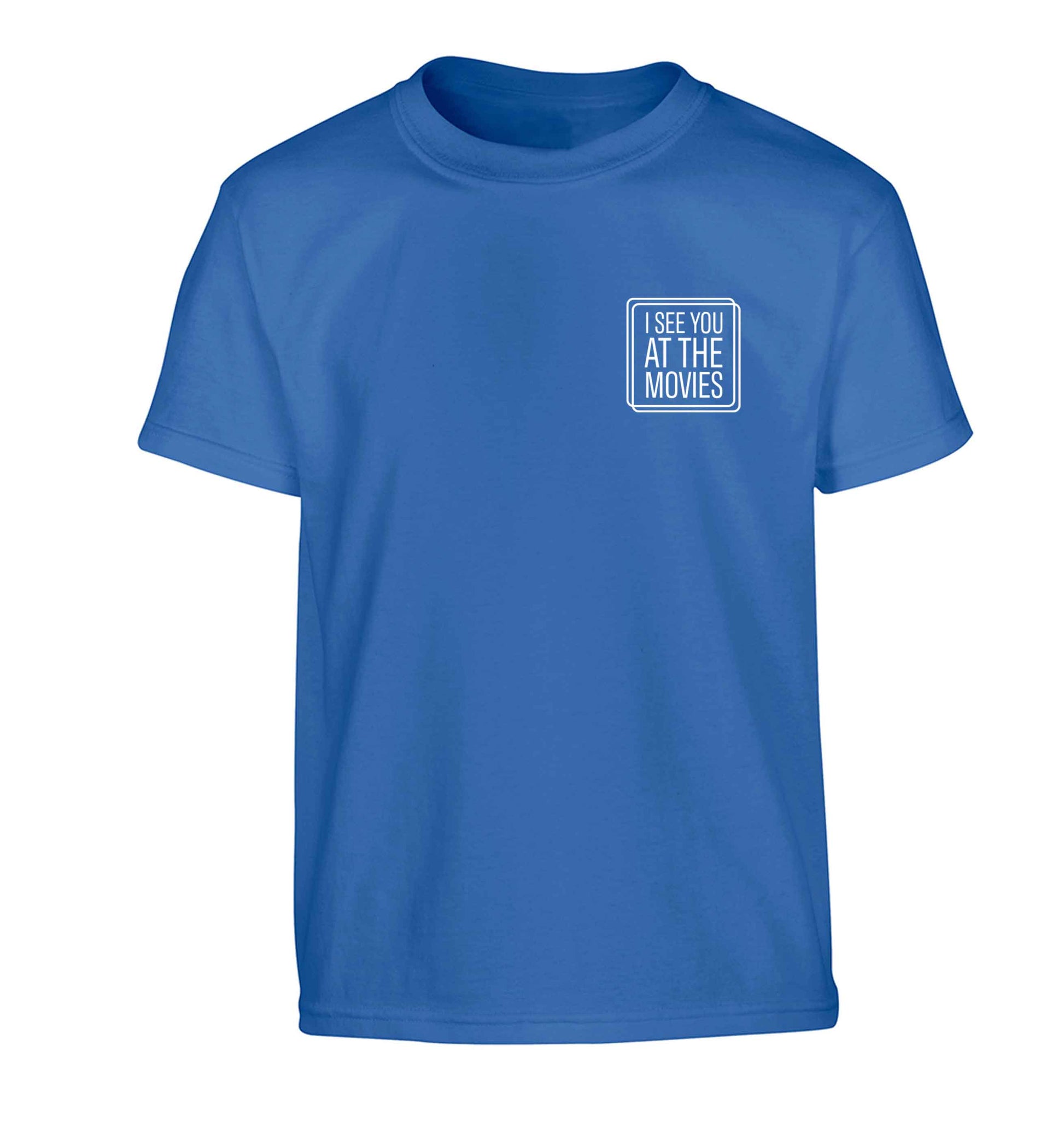 Gen Z funny viral meme  Children's blue Tshirt 12-13 Years