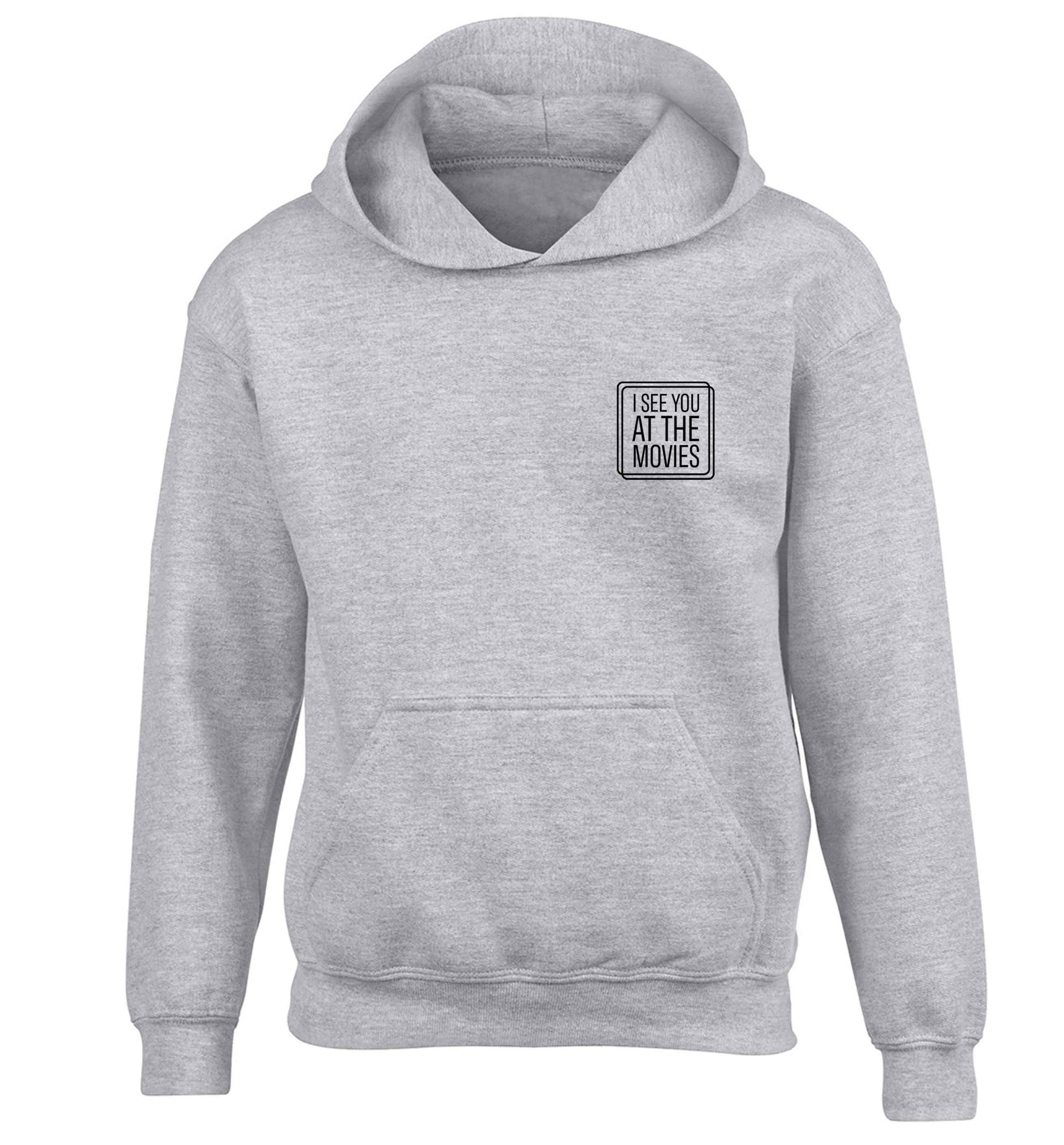 Gen Z funny viral meme  children's grey hoodie 12-13 Years